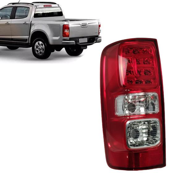 Imagem de Lanterna Traseira S10 2012 ate 2020 LE Cristal com Led Sem Luz Neblina  94728016