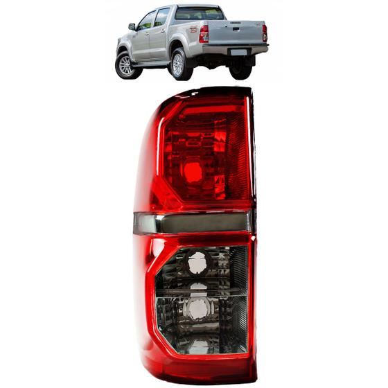 Imagem de Lanterna Traseira Toyota Hilux 2012 2013 2014 2015 Fumê Lado Esquerdo
