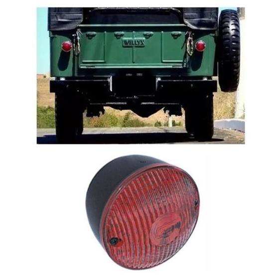 Imagem de Lanterna traseira vermelho jeep freio com vigia lente gf018