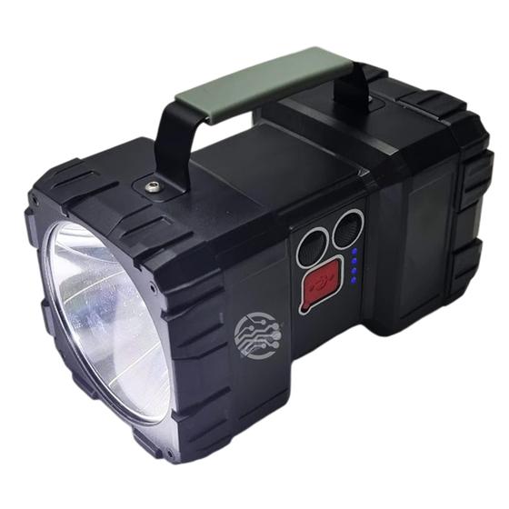 Imagem de Lanterna USB com Duplo Feixe de Luz e Carregador Ideal Para Uso Doméstico LE8306
