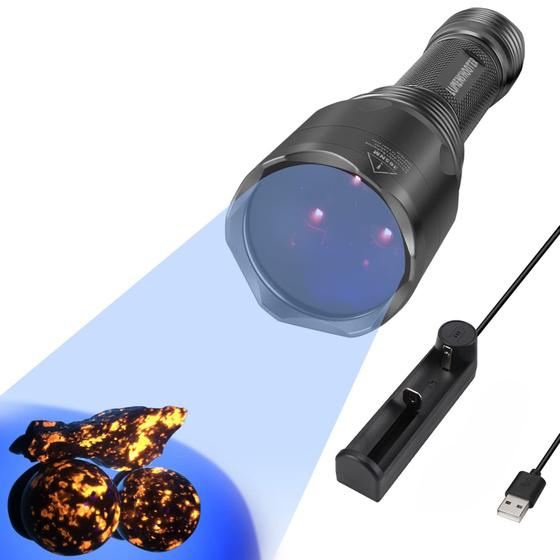 Imagem de Lanterna UV LUMENSHOOTER S3 365nm com 3 LEDs para urina de animais de estimação