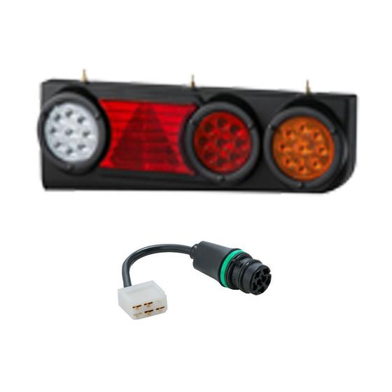 Imagem de Lanternas Traseiras Carreta Multifunção LD BiVolt Conector