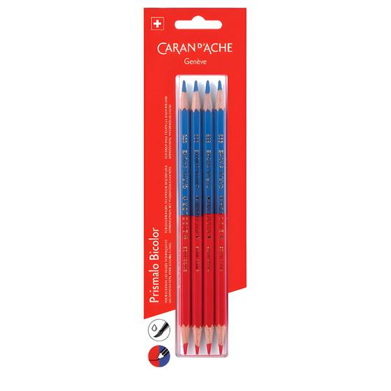 Imagem de Lápis Aquarela Bicolor Prismalo Caran D'ache Kit com 4 Unidades