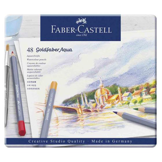 Imagem de Lapis Aquarelavel Goldfaber Aqua Faber-Castell 48 Cores