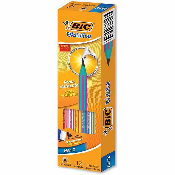 Menor preço em Lápis BIC Evolution Hexagonal Pijamas Novas Cores Com 12 Unidades 891641 24801