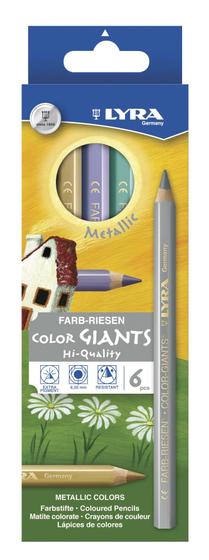 Imagem de Lápis Color-Giants Lyra Sorted Metallic Colors, conjunto de 6