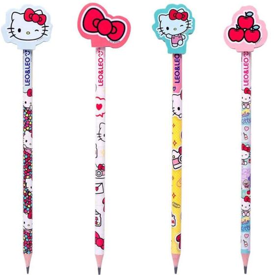 Imagem de Lapis Com Borracha Na Ponta Hello Kitty Unitario - Leo & Leo