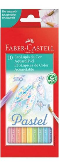 Imagem de Lápis De Cor 10 Cores Aquarelável Pastel Faber-castell