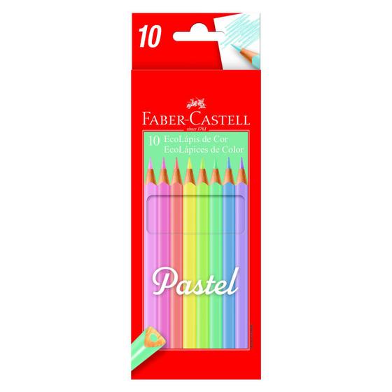 Imagem de Lápis de cor 10 cores pastel Faber-Castell