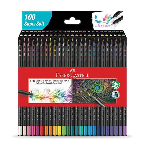 Imagem de Lápis de cor 100 cores SUPERSOFT Faber-Castell