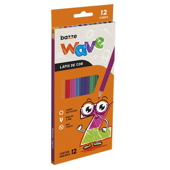 Lápis De Cor 12 Caixas Com 12 Cores Cada Wave Bazze Menor preço em Lápis De Cor 12 Caixas Com 12 Cores Cada Wave Bazze