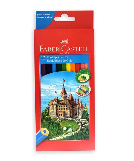 Imagem de Lápis de cor 12 cores Ecolápis Faber Castell