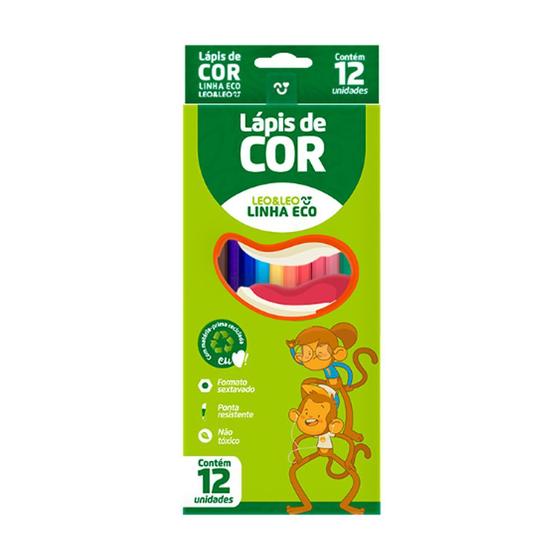 Imagem de Lápis de Cor 12 Cores Leo & Leo