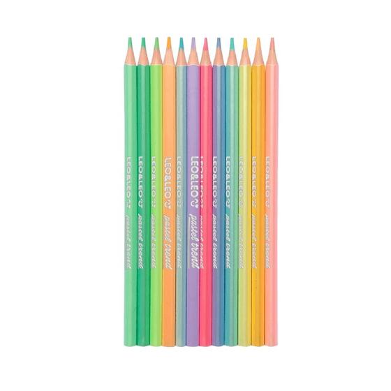 Imagem de Lápis De Cor 12 Cores Pastel Triangular