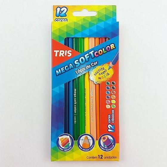 Imagem de Lápis de cor 12 cores Tris mega soft color