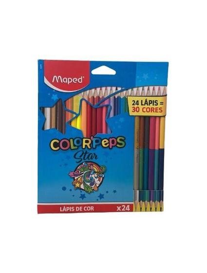 Imagem de Lapis De Cor 24 Com 30 Cores Color Peps Star Maped - LC