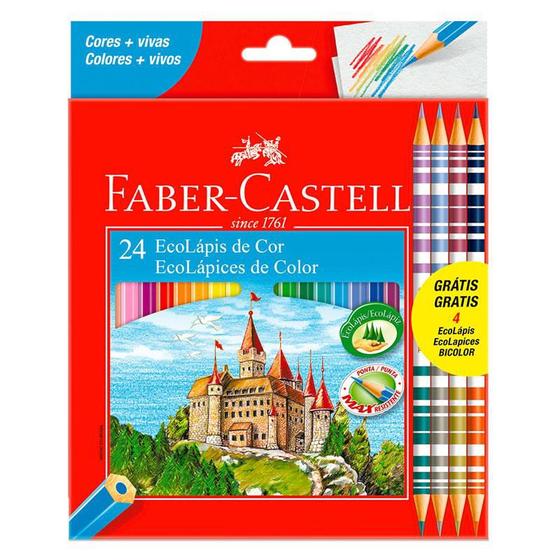Imagem de Lápis de cor 24 cores 120124 Faber Castell
