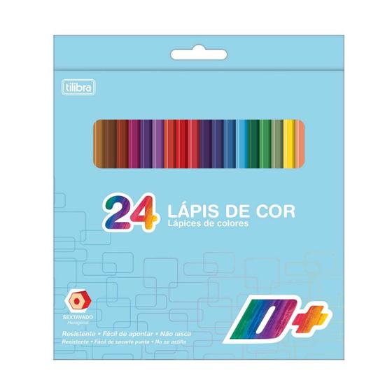 Imagem de Lapis de cor 24 cores d+ tilibra