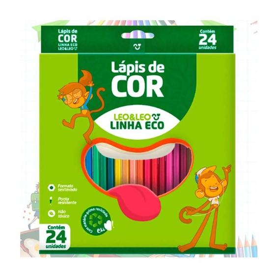 Imagem de Lápis de Cor 24 Cores - Leo e Leo