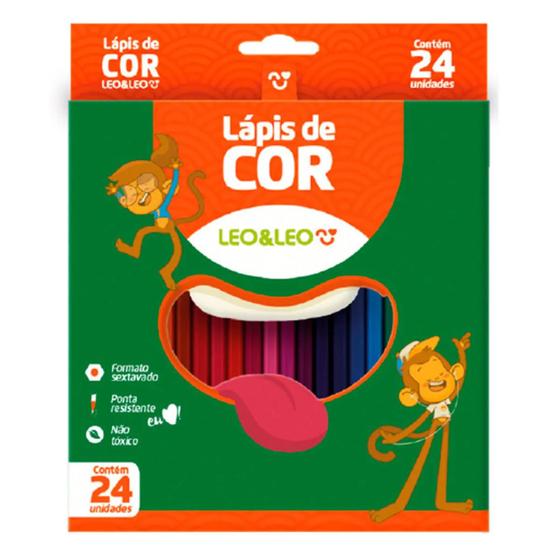 Imagem de Lapis de cor 24 cores leonora
