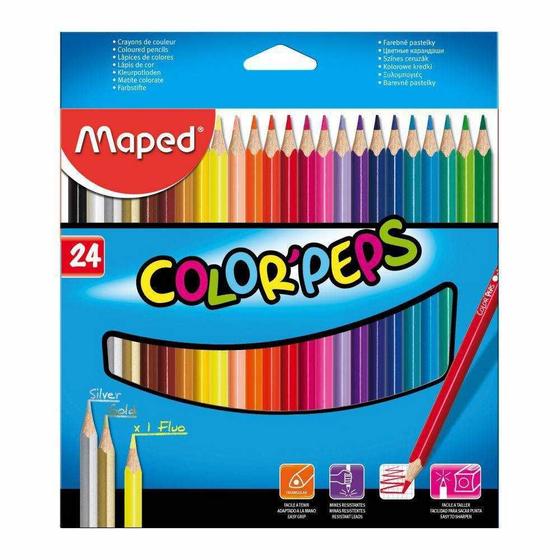 Imagem de Lapis de cor 24 cores maped