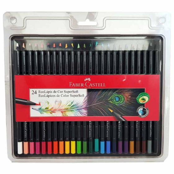 Imagem de Lápis de Cor 24 Cores SuperSoft Faber Castell