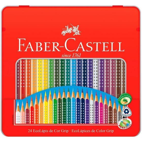 Imagem de Lápis de Cor 24 Cores Triangular Faber-Castell