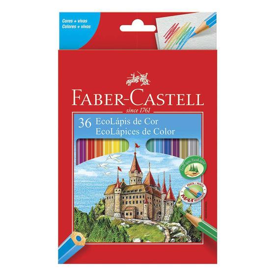 Lapis De Cor 36 Cores Ecolapis Faber Castell Menor preço em Lapis De Cor 36 Cores Ecolapis Faber Castell