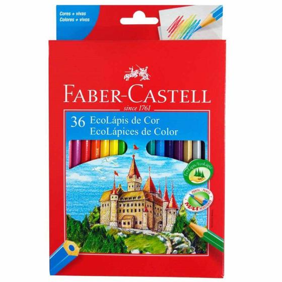 Imagem de Lápis de cor 36 cores Linha Vermelha Faber Castell