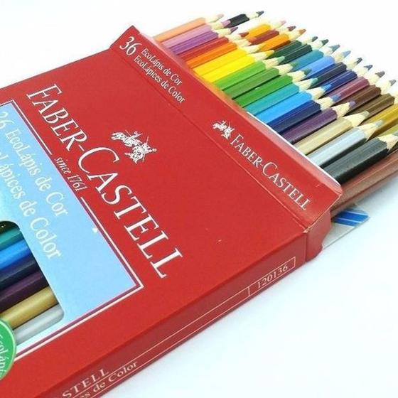 Imagem de Lápis de cor 36 cores sextavado Faber Castell
