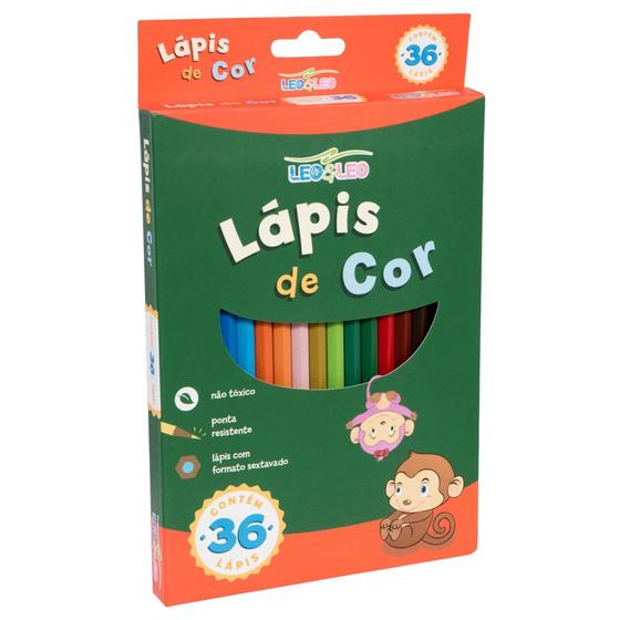 Imagem de Lápis de Cor 36 Unidades - Leo & Leo