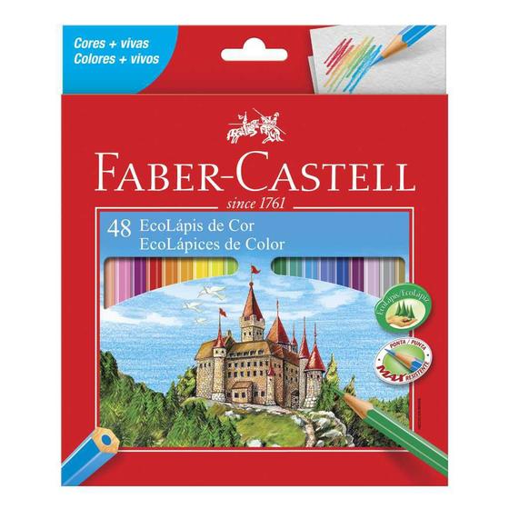 Imagem de Lapis de cor 48 cores faber castell