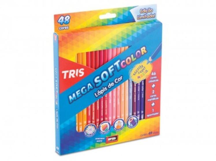 Imagem de Lápis de Cor 48 Cores Mega Soft Color Tris