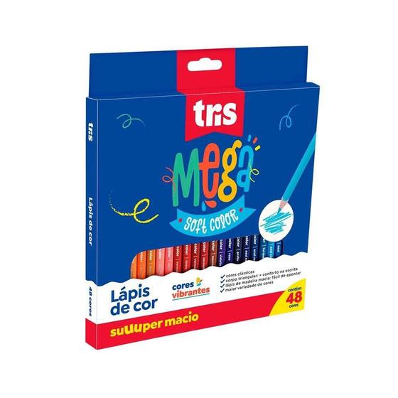 Imagem de Lapis De Cor 48 Cores Mega Soft Color - Tris