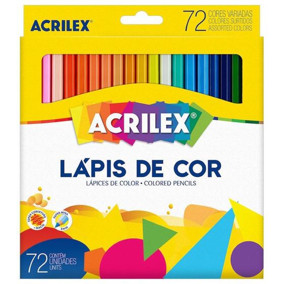 Imagem de Lápis de Cor 72 Cores Acrilex