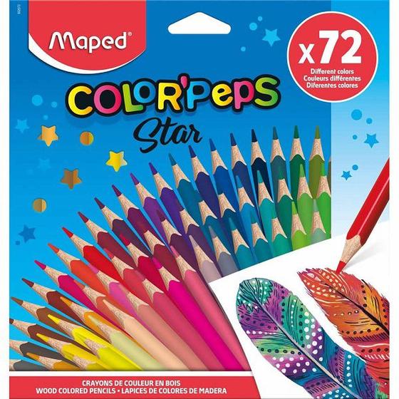 Imagem de Lapis de COR 72 Cores Maped Color PEPS STAR Triangular