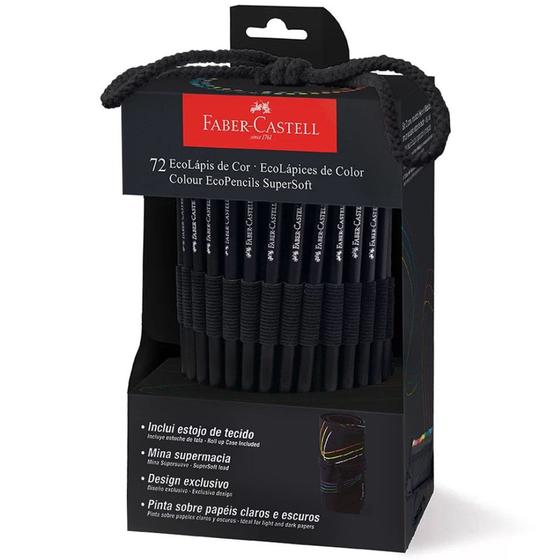 Imagem de Lápis de Cor 72 Cores SuperSoft com Estojo Faber Castell