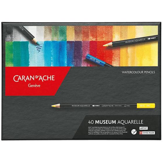 Imagem de Lápis De Cor Aquarela Museum 40 Cores  Caran D' Ache