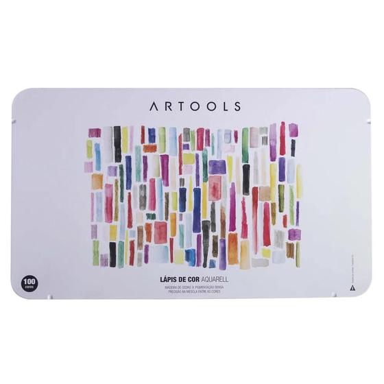 Imagem de Lápis de Cor Aquarelável Artools Aquarell com 100 Cores
