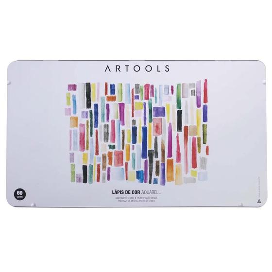 Imagem de Lápis De Cor Aquarelável Artools Aquarell Com 60 Cores