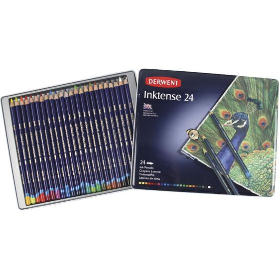 Imagem de Lápis de Cor Aquarelável Graphitint 24 Cores Estojo Lata
