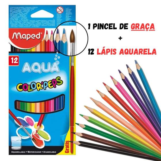 Imagem de Lápis de Cor Aquarelavel Maped Color Peps 12 Cores