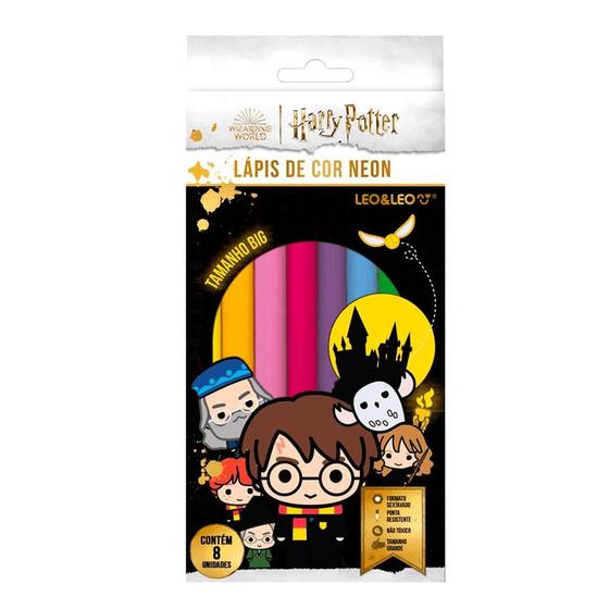 Imagem de Lapis de Cor Big Neon 8 Cores Harry Potter - Leo&Leo