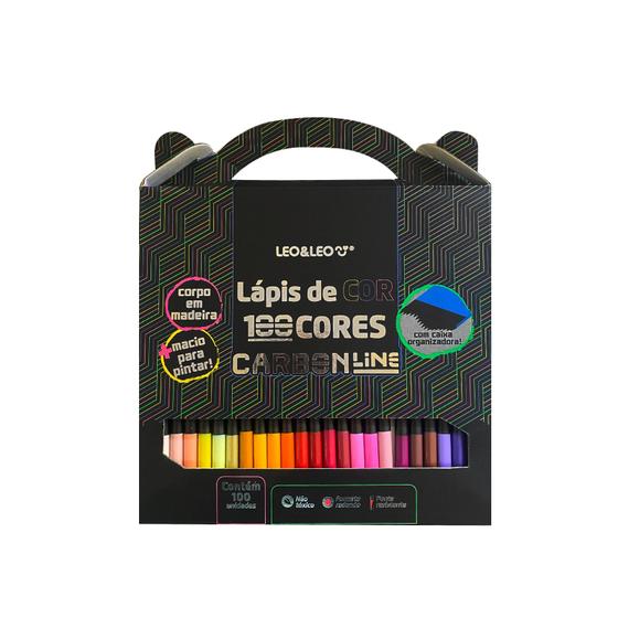 Imagem de Lápis de Cor Carbon Line 100 Cores Leo&Leo
