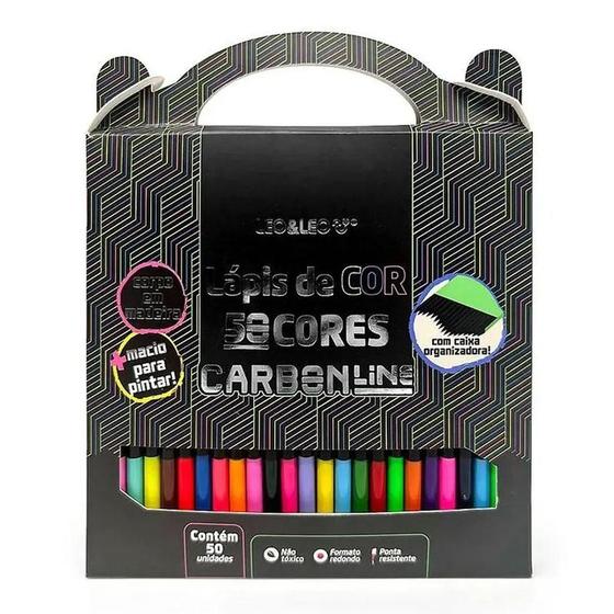 Imagem de Lápis de Cor Carbon Line 94433 50 Cores - Leo&Leo