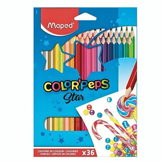 Imagem de Lápis de Cor Color Peps Star 36 cores MAPED