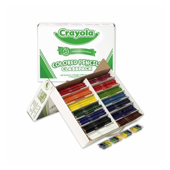 Imagem de Lápis de Cor Crayola Classpack - 14 Cores, 462 Unidades