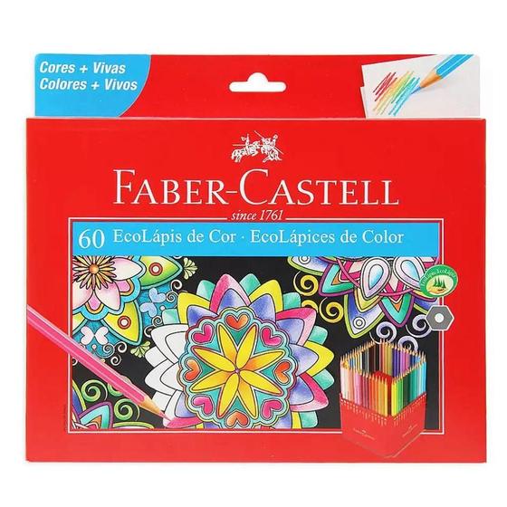Imagem de Lápis de Cor EcoLápis 60 Cores - Faber-Castell