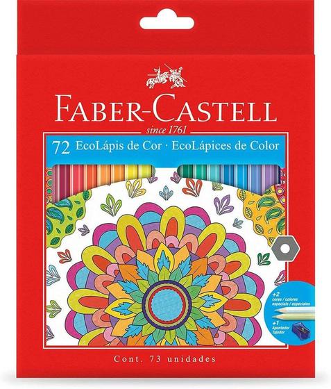 Imagem de Lápis de Cor Ecolápis Faber Castell 72 cores