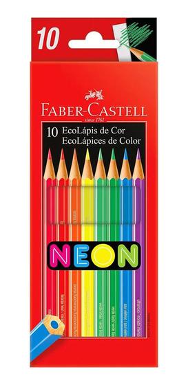 Imagem de Lápis de Cor Ecolápis Neon Faber-castell 10 Cores Faber Castell